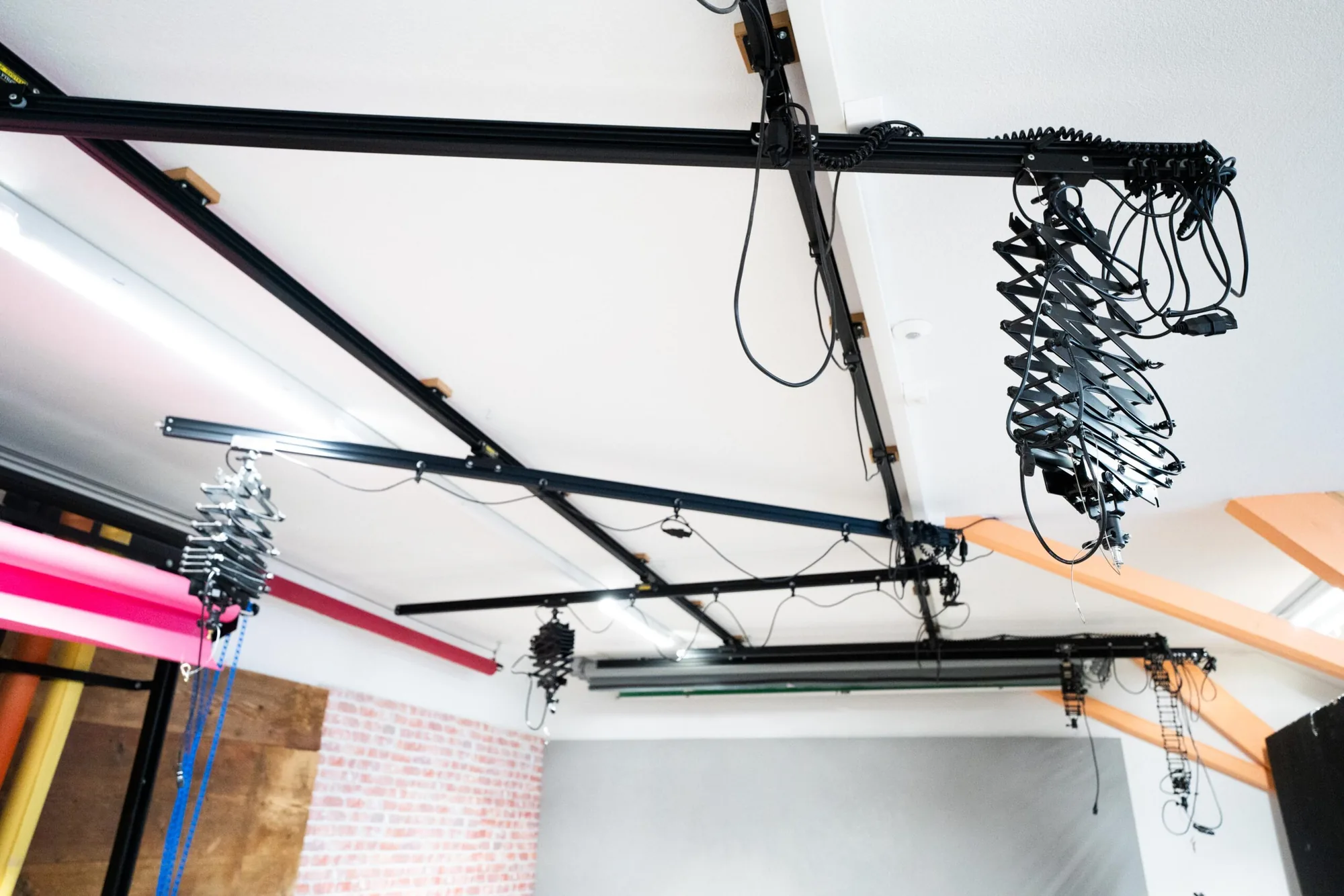 Professionelle Lichtanlage in einem Mietstudio